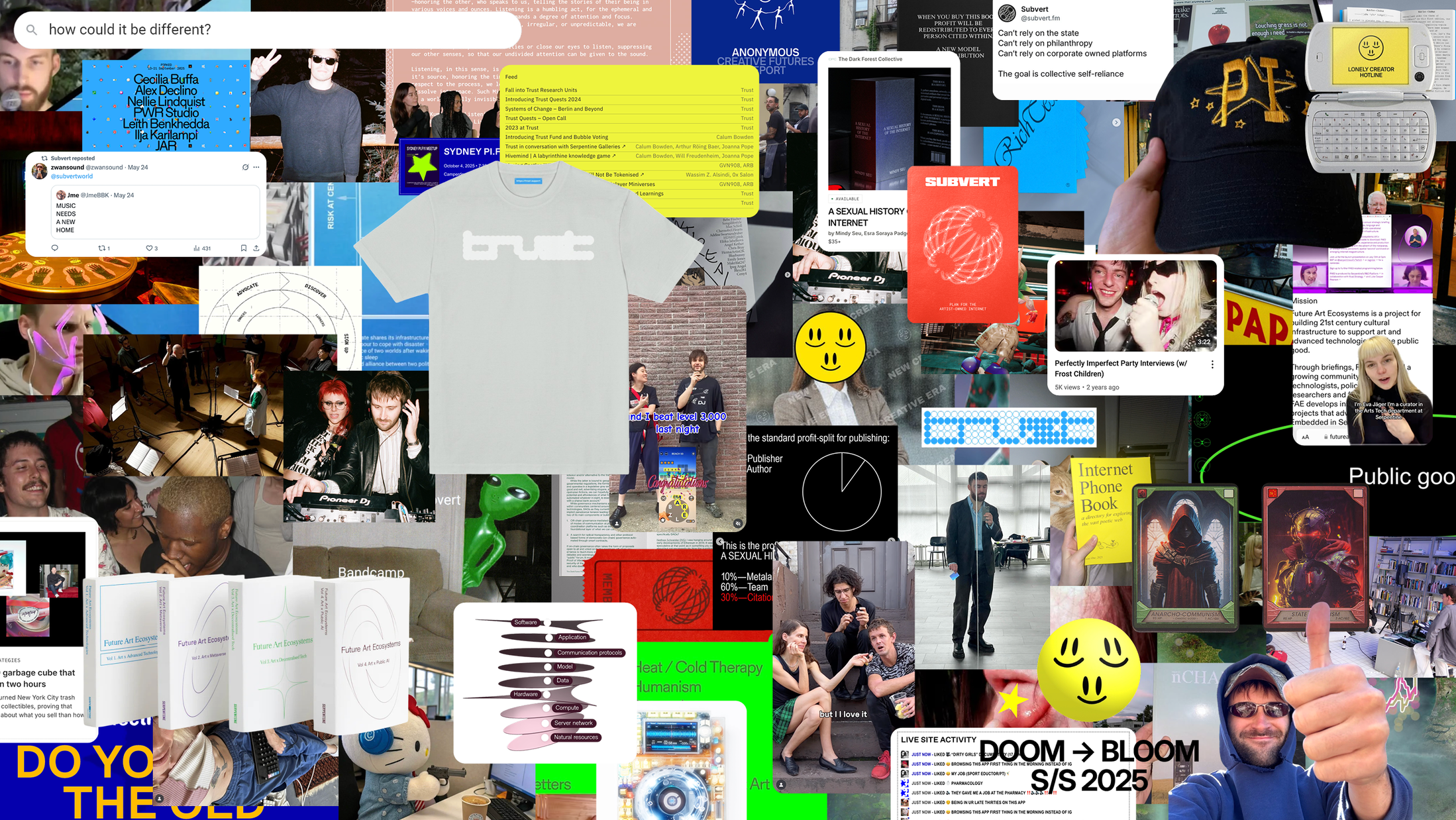 A collage of the post-naive generation