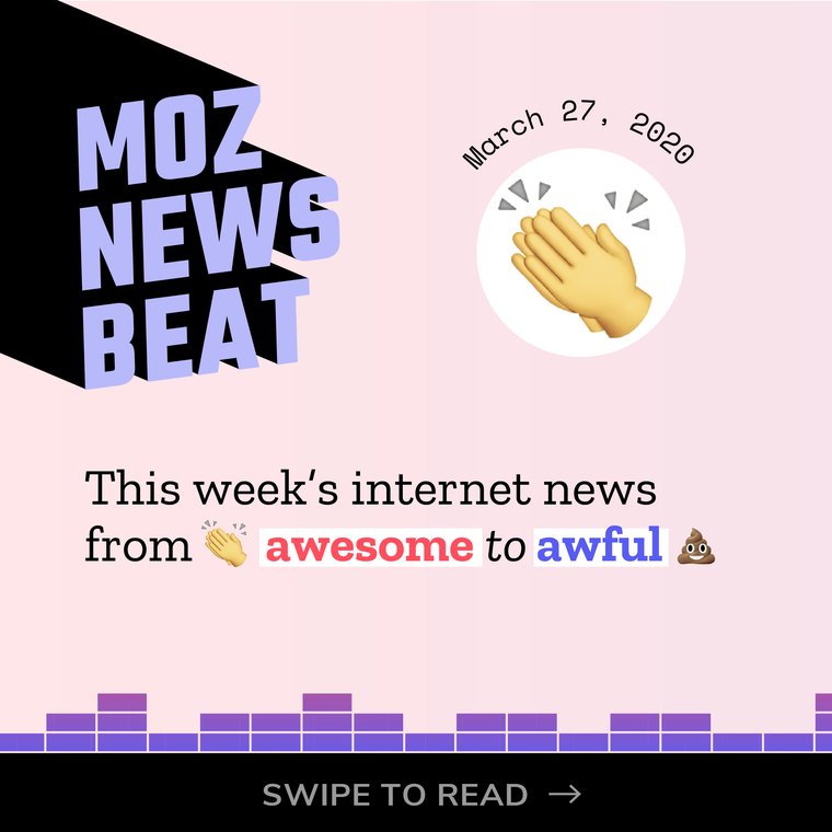 Moz News Beat - March 27 2020
