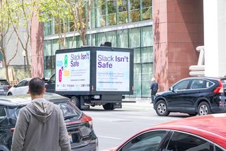 Protest outside Slack HQ