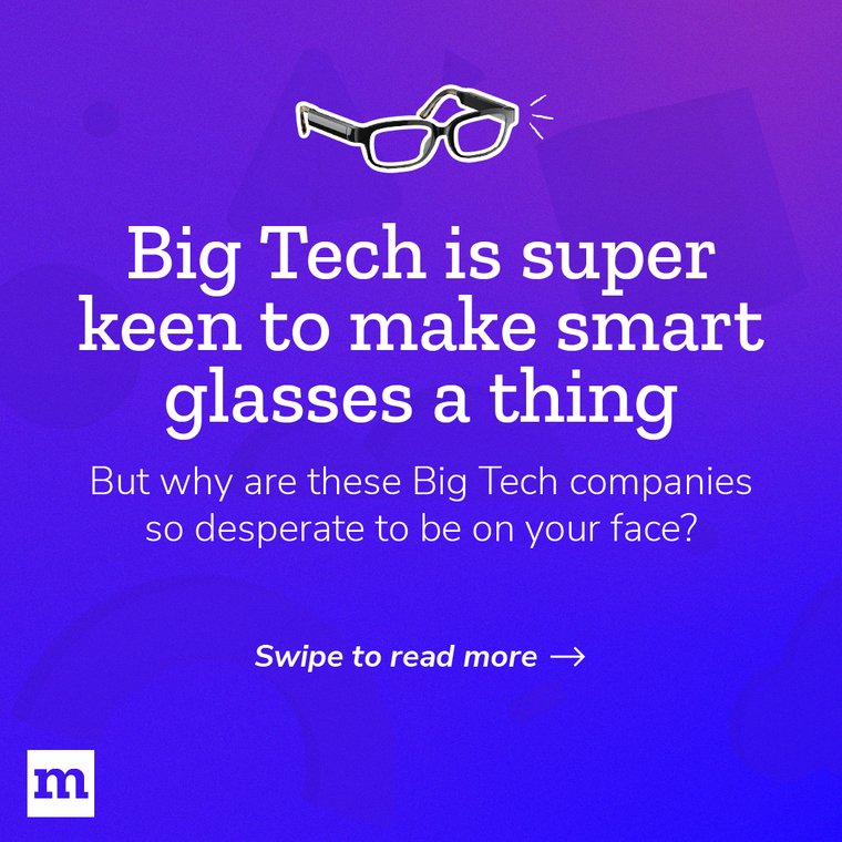 Why big tech wants to make smart glasses at thing