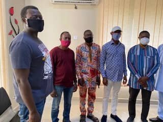 Meeting with the ICT Director, Afe Babalola University, Dr Adebayo Tubosun Ogundipe - (4th from the left)