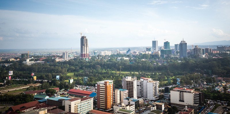 The Nairobi skyline