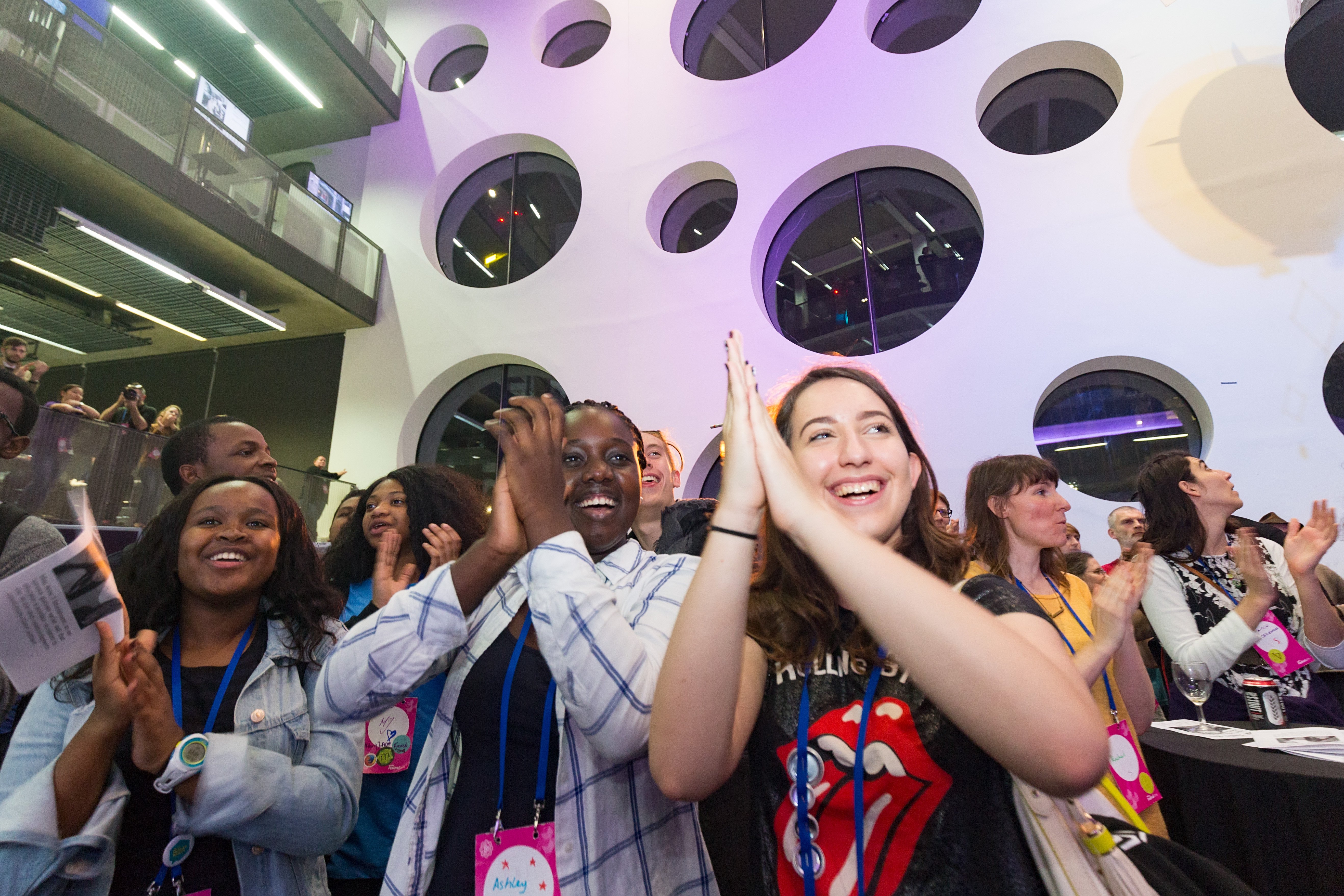 The crowd at MozFest