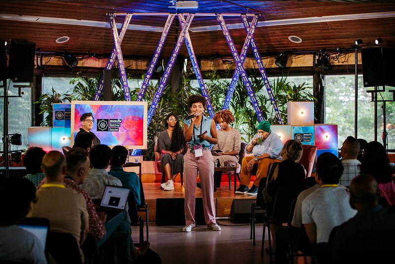 A photograph from MozFest House: Amsterdam, earlier this year