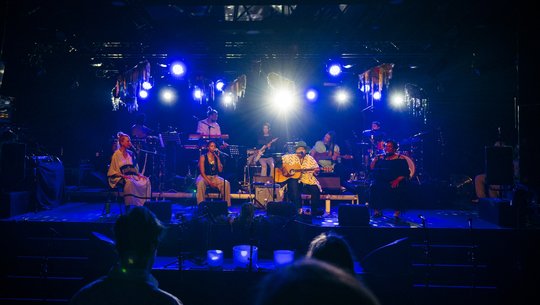 An image of the Songs of the Living performance