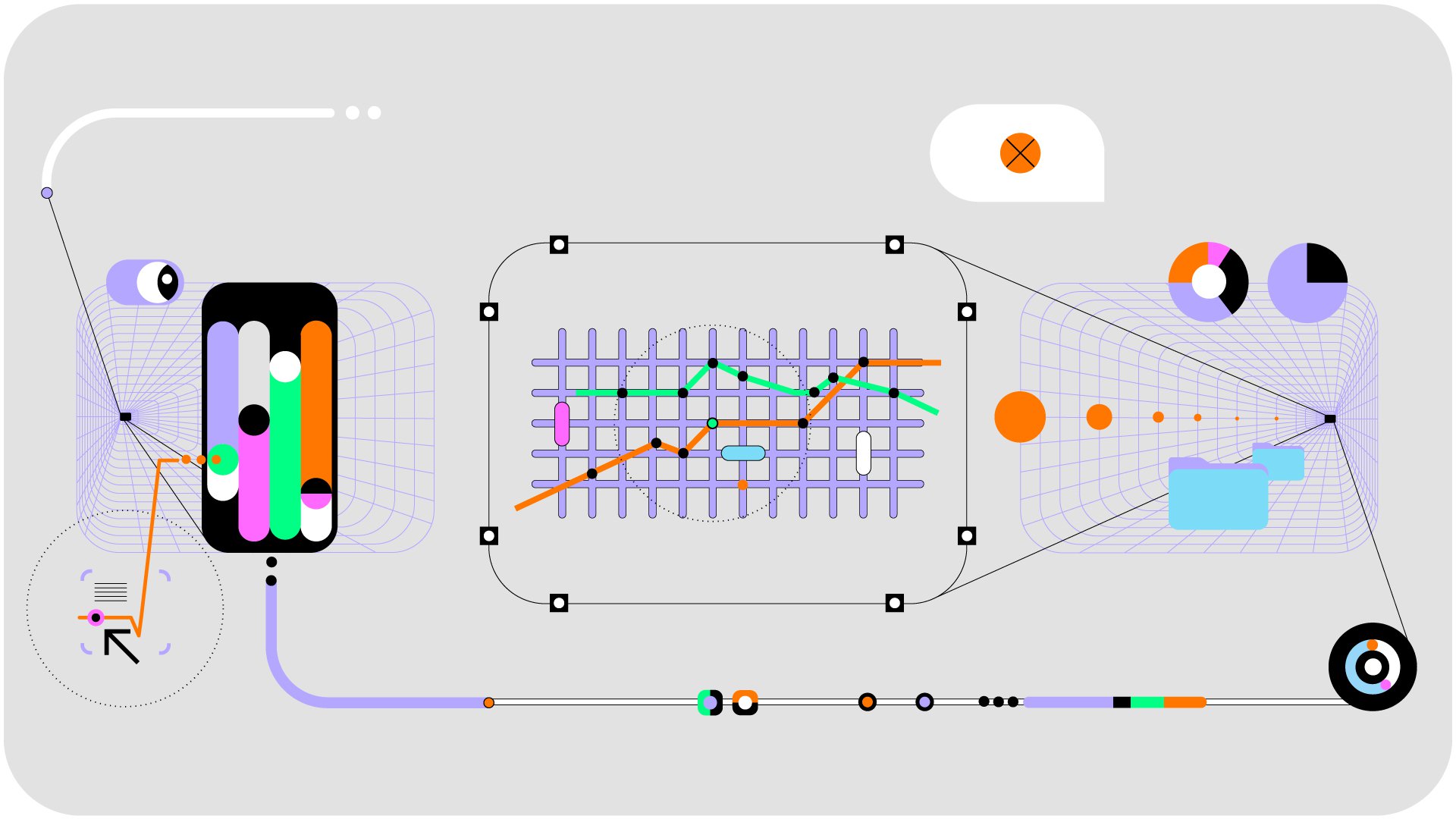 Illustration of networked grid.