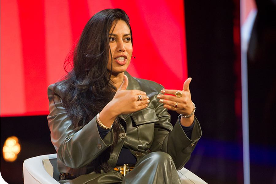 Nabiha Syed, Executive Director, speaking