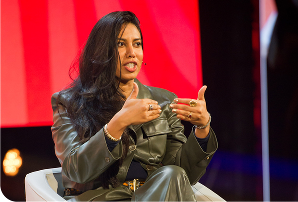 Nabiha Syed, Executive Director, speaking