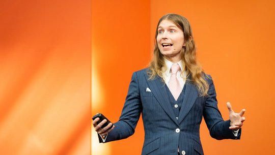 Chelsea Manning on stage at Mozilla Festival