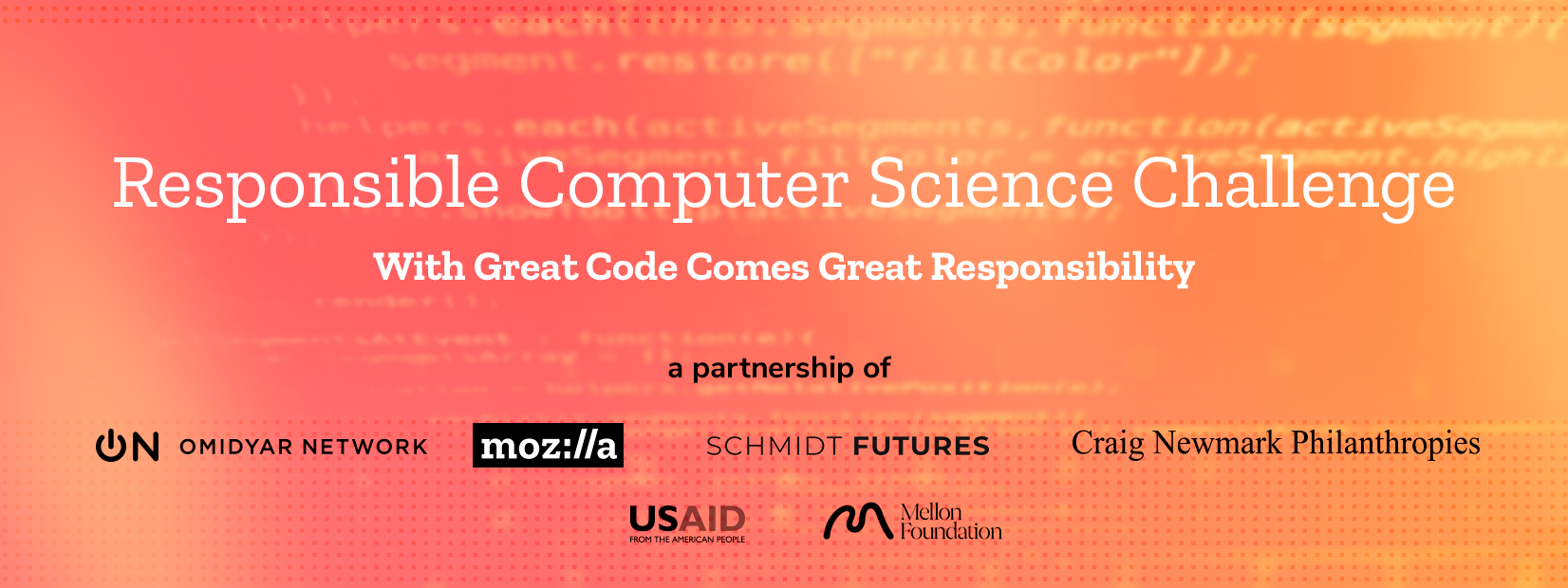 Responsible Computer Science Challenge banner with logos