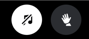 An image of the raise hand button in Discord
