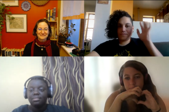 Screenshot from An open Conversation About the Intersections of Gender, Technologies, & Privacy Session
