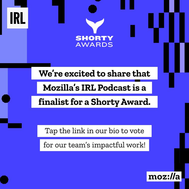 vote for our podcast to win a shorty award
