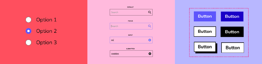 Image of UI elements