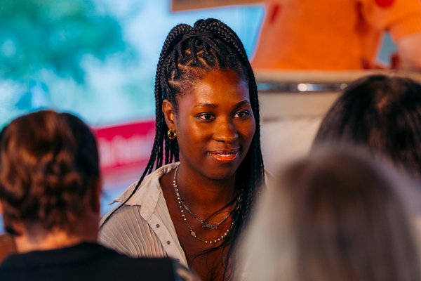 Women listening to group discussion