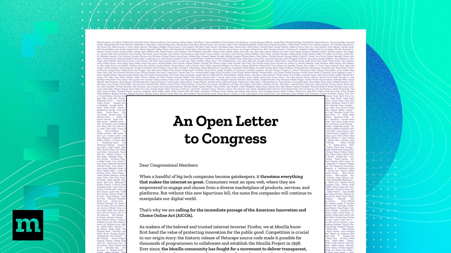 Sign On To Our Open Letter To Congress Re Restoring Competition Online Mozilla Foundation Thumbnail Open Letter 